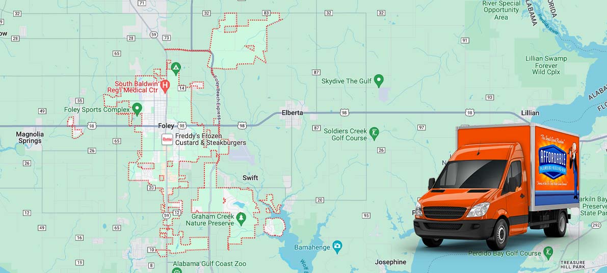 Service Areas - AFFORDABLE PLUMBING, HEATING & AIR